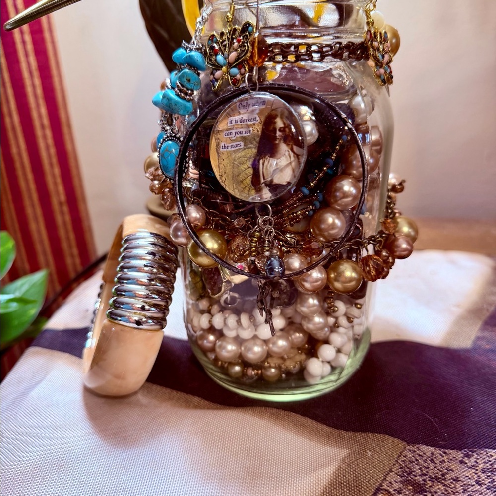 Eclectic Jewelry Jar